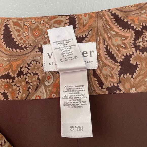 Villager Size 12 Sheer Brown Paisley Skirt Whimsigoth Goblincore Y2K Boho Fairy - Picture 7 of 7